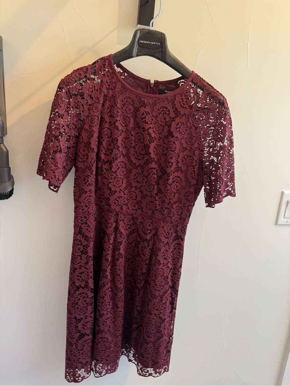 Madewell Burgundy Lace Dress